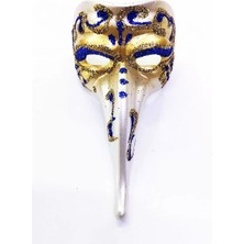 Renas Store Renk Işlemeli Seramik Malzemeden Imal Venedik Uzun Maske Magnet