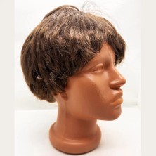 Renas Store Kahve Renk Kısa Kesim Içi Astarlı Erkek Peruğu