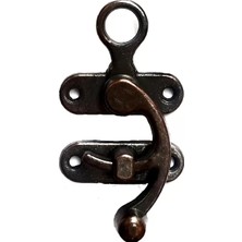 Renas Store Kancalı Yay Gözü, Ahşap Kutu Klipsi - Büyük, Antik, 1 Adet