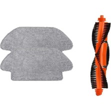 Dijitaldepodan Xiaomi Mi Robot Vacuum Mop Pro Set 2 adet fiber mop bezi 1 adet ana fırça