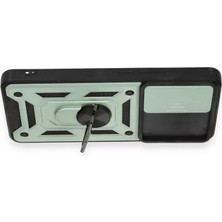 Renas Store 12T Kılıf Pars Lens Yüzüklü Silikon - Yeşil