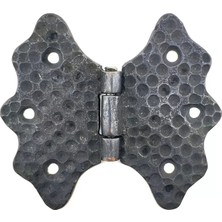 Renas Store Antika Tarz Dekoratif Pirinç Menteşe - 92 Mm, Oksit