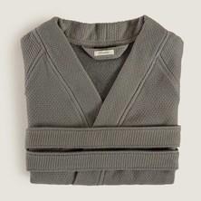 Chakra Sobeska %100 Pamuk Unısex Bornoz Antrasit