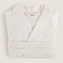 Chakra Sobeska %100 Pamuk Unısex Bornoz Beyaz