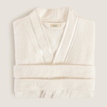 Chakra Chıc %100 Pamuk Unısex Bornoz Ekru