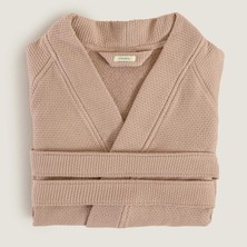 Chakra Sobeska %100 Pamuk Unısex Bornoz Somon