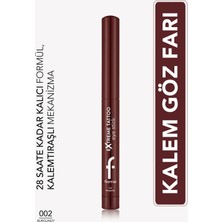 Flormar Extreme Tattoo Mat & Işıltılı Asansörlü Kalemtıraşlı Jel Göz Kalemi & Far Stick