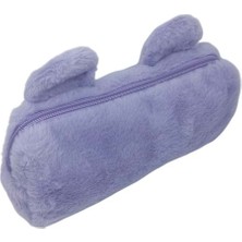 BD B&D Kalem Çantası Peluş Sevimli Kedi Mor