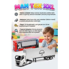 Farbu Oyuncak Welly 1:32 Ölçekli Lisanslı Orjinal Man Tgx Xxl Dorseli Koleksiyonluk Model Oyuncak Tır