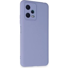 Renas Store Redmi Note 12 5g Kılıf Nano Içi Kadife Silikon - Lila