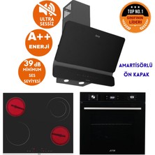 Afm Tech ve Ferre Markalı / Voes Sessiz Vitro. Elektrikli Siyah Ank. Set (D080-SA + MS263 + FM7700)