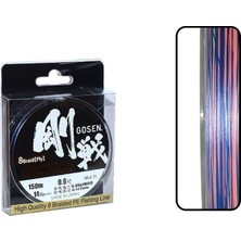 Gosen W8 Casting Pe 8 Örgü Spin Ip Misina 150MT Multi Color