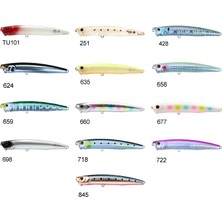 ZİPBAİTS Zipbaits Skinny Pop Floating 130MM Su Üstü Popper 24GR Maket Balık
