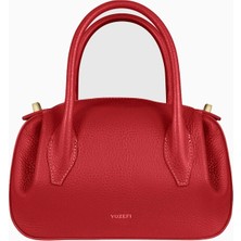 Yuzefi Oyster Mini Duffle Pebble %100 Deri Lüks Italyan Omuz Çantası