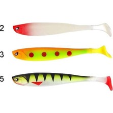 Captain 3072 Pure T-Tail Soft 12CM 5li Paket 10GR Levrek Silikonu Suni Yem