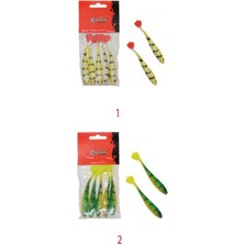 Captain 3566 Pencil Duck 9cm Levrek Silikonu 5li Paket Suni Yem