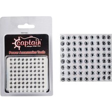Captain 7632 Göz 6mm Naturel Silikon Damla Göz 64LÜ Paket