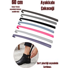 Porsima ORG-200 Askılı Ayakkabı Çekeceği Uzun Plastik Kerata Ayakkabı Giyme Aparatı 60 cm