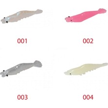 Captain 3056 Silikon Karides 8cm Suni Yem 5li Paket