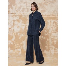 Unique Simli Cupra Kumaş Gömlek