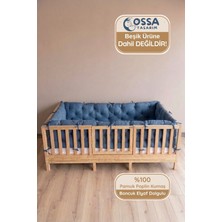 Yasetex Tasarım 100X200- Montessori ve Beşik Için Buble Soft - 4 Kenar Koruma Seti - Pamuk Poplin Kumaş