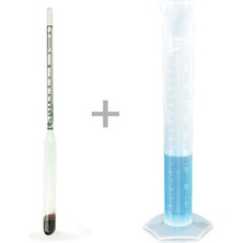 Alla Dual 0-100 Alkolmetre ve 250ML Plastik Mezür Seti