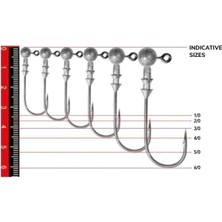Nomura NM90005040 Round Jig Head 3lü Paket Iğne:4/0no 5gr