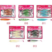 Mutant 3538 Twost Tail Flash 9cm Levrek Silikonu 5li Paket Suni Yem