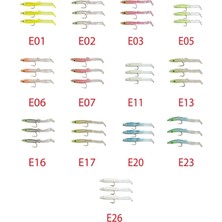 Captain 3526 Eel Fish 5cm Silikon Zargana Suni Yem 3lü Paket