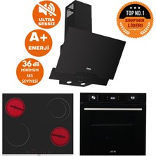 Afm Tech ve Ferre Markalı / Cava Sessiz Vitro. Elektrikli Siyah Ank. Set (D063-SA + MS263 + FM7700)