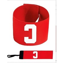 Cekar Store Fesyonel Kaptanlık Pazubandı Kaptan Kolluğu Kaptanlık Bandı 1 Adet Kırmızı