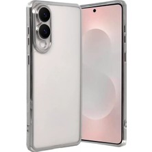 Renas Store Galaxy S25 Edge Lensli Silikon - Gümüş