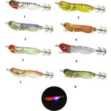 Captain 3016 Işıklı Kalamar Zokası 8cm Fukado Squid