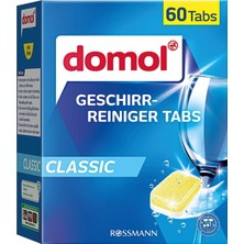 Domol 60 Adet Bulaşık Makinesi Deterjanı Klasik Formda Uzun Süreli Kullanım İmkanı Sunar