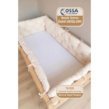 Yasetex Tasarım 120X200- Montessori ve Beşik Için Buble Soft - 4 Kenar Koruma Seti - Pamuk Poplin Kumaş