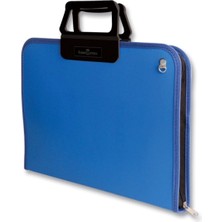  faber-castell proje çantası (resim çantası) 28x38 cm mavi