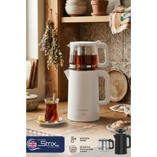 Premier Ptp 3418 2in1 Çay Makinesi & Su Isıtıcı Özellikli – 304 Paslanmaz Çelik, Çift Katmanlı