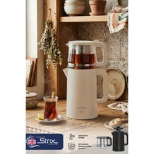 Premier Ptp 3418 2in1 Çay Makinesi & Su Isıtıcı Özellikli – 304 Paslanmaz Çelik, Çift Katmanlı