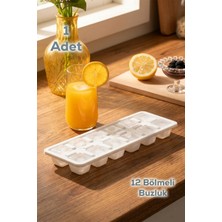 Porsima ORG-159 Plastik 12 Hazneli Yapışmaz Buzluk Buz Kalıbı - Beyaz