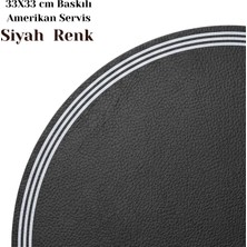 Grand Fine Art 2 Adet Baskılı Çizgi Desen Suni Deri Amerikan Servis -Kolay Silinebilir Supla