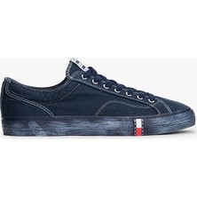 Tommy Hilfiger Archıve Vulc. Y2K  Washed Canvas Erkek Mavi Sneakers - EM0EM01720