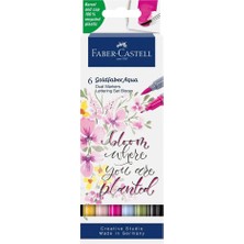 Faber-Castell Goldfaber Aqua Çift Uç Markör Kalem 6 Renk Kaligrafi 5188164524000
