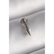Almira Butik Mey Ithalat® 316L Çelik Gümüş Renk Çivi Model Piercing