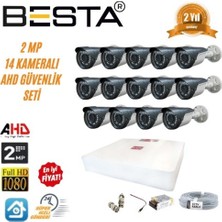 Almira Butik 2 Mp Ahd 1080P Gece Görüşlü 14 Kameralı Güvenlik Sistemi