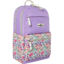  faber-castell flower okul sırt çantası mor 5177000128000