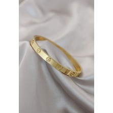 Almira Butik Mey Ithalat® 316L Çelik Gold Renk Bileklik