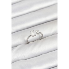 Almira Butik Mey Ithalat® Pirinç Gold Renk Zirkon Taşlı Kadın Yüzük