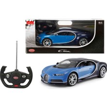 Rastar 1:14 Bugatti Chiron Uzaktan Kumandalı Işıklı Araba Mavi-Siyah