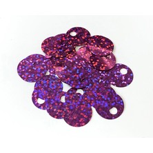 Knitme Pul Payet 15 mm 156 No Pembe Melange +/- 300 Adet - 10 gr