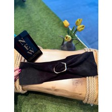 Yılday Gür Butik Black Baby El Yapımı Nubuk Kemer - Standart Beden